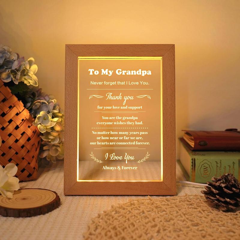 Best Grandma Gift from Granddaughter Grandson - Unique Gift, Mothers Day Gifts for Grandma, Perfect Gifts for Birthday, Christmas, Wedding Anniversary, Thanksgiving(L-6.7*8.3IN)