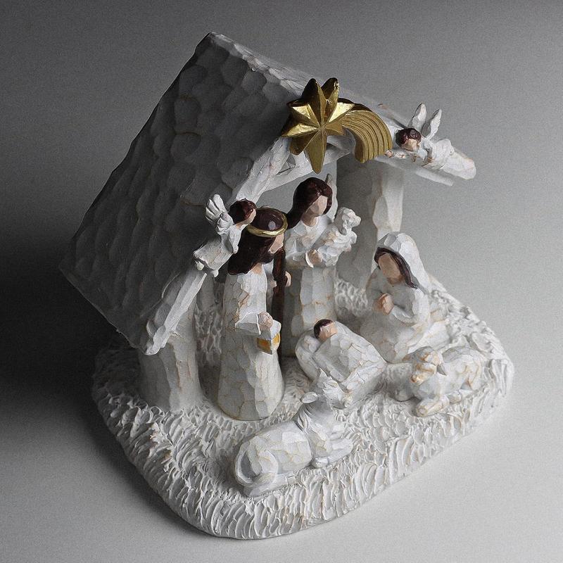 Nativity Sets for Christmas Indoor- Nativity Set with LED Lights, Nativity Scene Indoor with Manger, Nativity Sets & Figures Nativity Story- Christmas Decorations Indoor