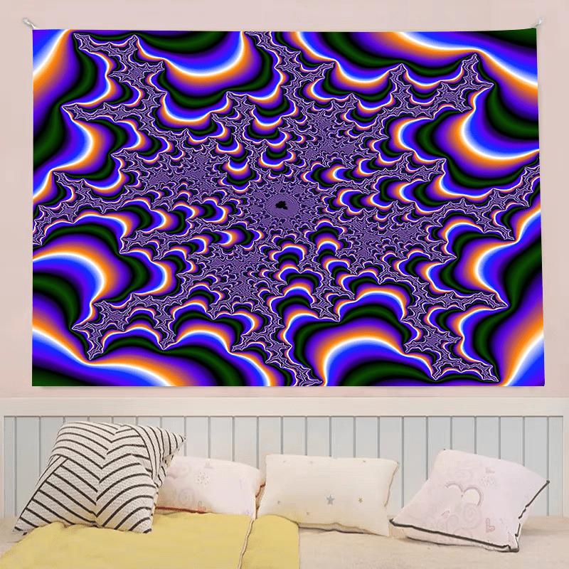 Vibrant Purple Abstract Fluid Tapestry-Stunning Aperture Aesthetic Wall Hanging for Living Room,Bedroom,Dorm Decor Perfect