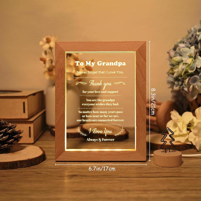 Best Grandma Gift from Granddaughter Grandson - Unique Gift, Mothers Day Gifts for Grandma, Perfect Gifts for Birthday, Christmas, Wedding Anniversary, Thanksgiving(L-6.7*8.3IN)