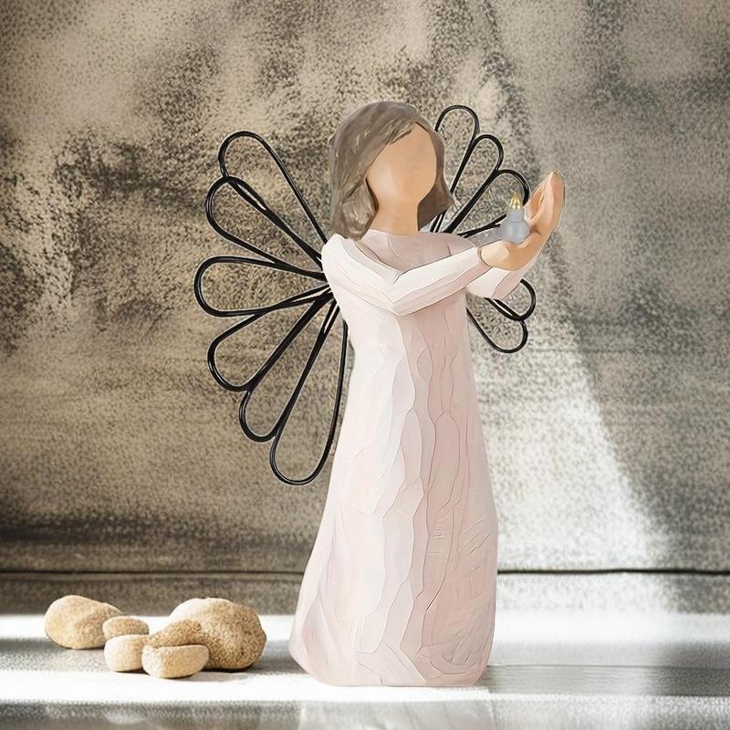 Angel Shaped Statue, Angel Friendship Figurines Statue, Holiday Decoration, Gift for Friends, Suitable for Holidays, Weddings, Anniversaries