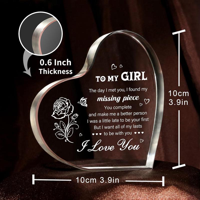 Gifts for Girlfriend, Girlfriend Christmas Gifts - I Love You Gifts for Her  Keepsake - Birthday Gifts for Girlfriend, Anniversary Valentine's Day Gifts for Her GF Gifts