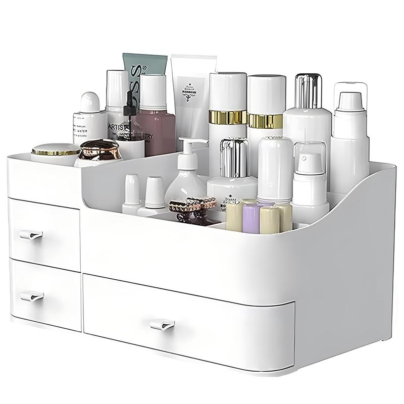 Makeup Organizer with Drawers,Large Capacity Countertop Organizer for Vanity,Bathroom and Bedroom Desk Cosmetics Organizer for Skin Care,Brushes, Eyeshadow, Lotions, Lipstick, Nail Polish