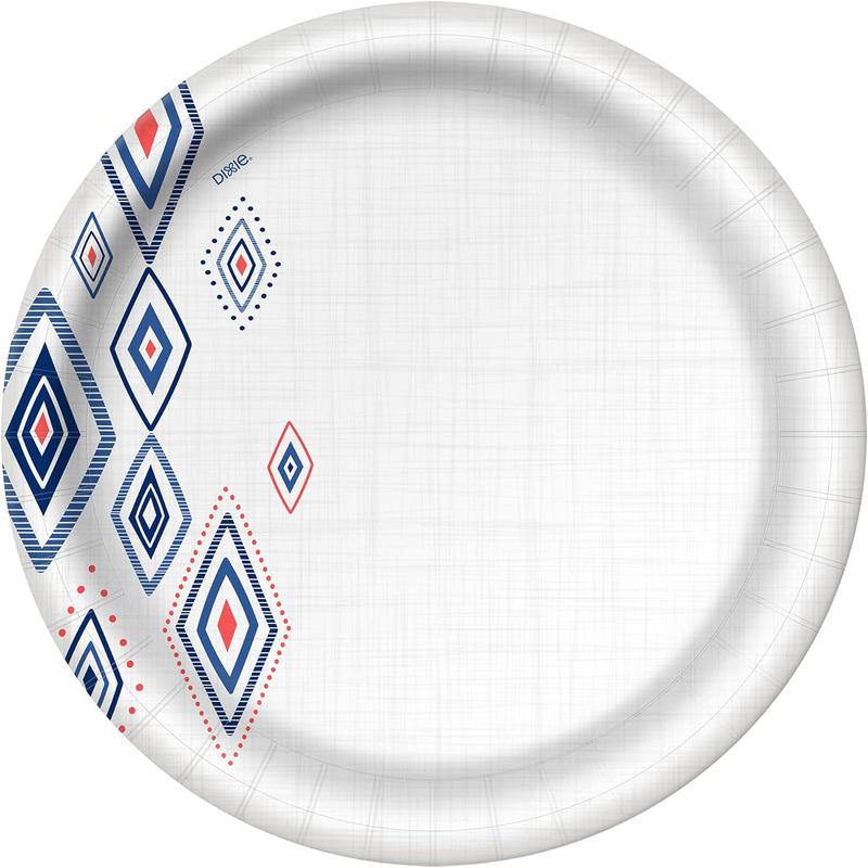 Large Paper Plates, 10 Inch, 204 Count, Microwave-Safe, Soak-Proof, Cut Resistant