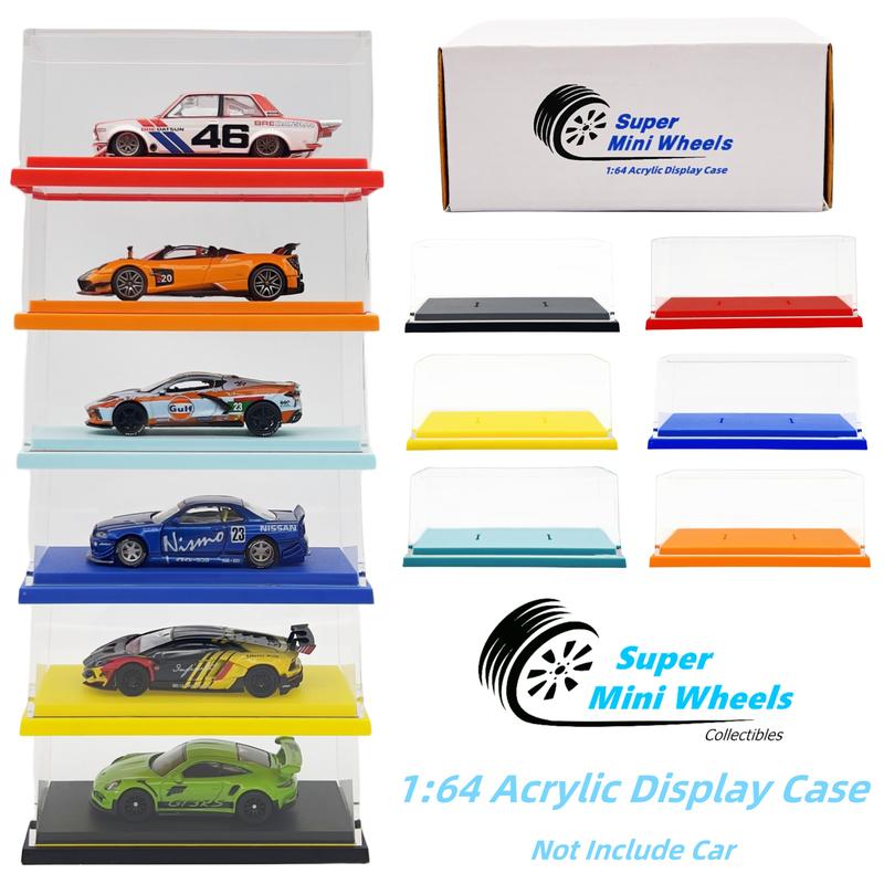 Super Mini Wheels 1:64 Acrylic Display Case Showcase - Suitable for Hot Wheels , Mini GT 1:64 car models