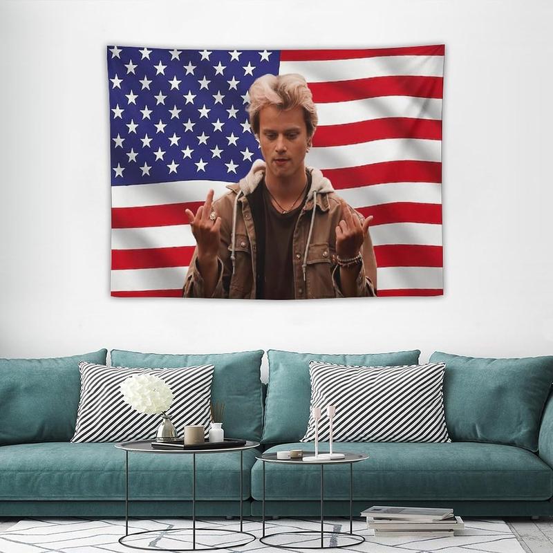 Art Tapestry American JJ Star Maybank Flag Tapestry Flag Poster Blanket for College Dorm Cave Bedroom Living Room Office Party Decor Merch Fan Gift 30