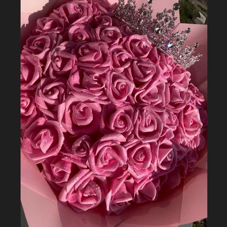 Eternal glitter roses