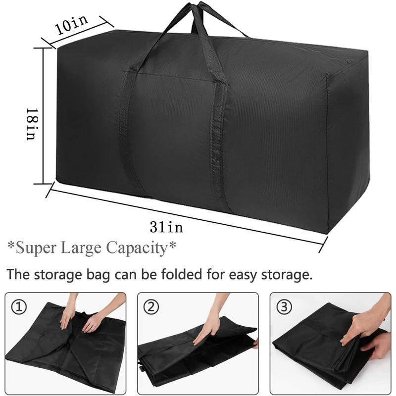 Moving Bags with Strong Zippers & Carrying Handles, Storage Bags Storage Totes for Clothes, Moving Supplies, Space Saving Storage Bag Organizer for Moving, Traveling (2 Pack)