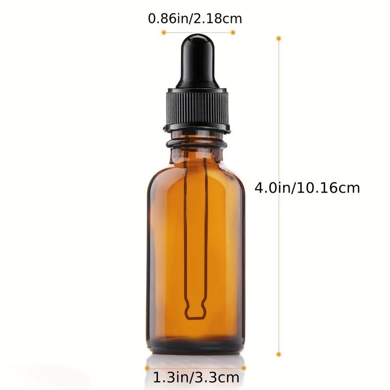 Empty Essential Oil Bottle Set, 6 Counts set 30ml Essential Oil Bottle & Dropper & Spring Pipette, Refillable Bottle for Essential Oil, Skincare