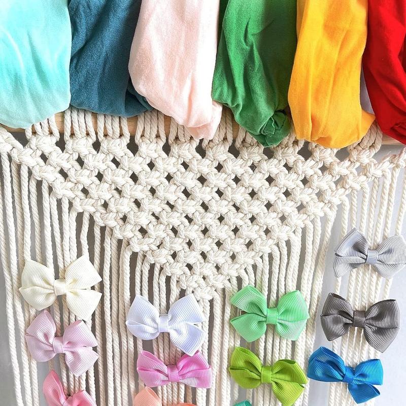 Headband Holder Hair Bows Organizer for Girls,Headbands Hair Accessories Organizer Storage Wall Hanging Decor for Girls Room