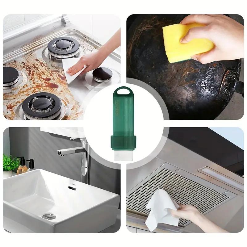 Reusable Magic Eraser - Stain Remover for Kitchen Faucet, Bathroom Glass, Rust and Lime Scale - Effective Cleaning SuppliesHousehold Tool Wool