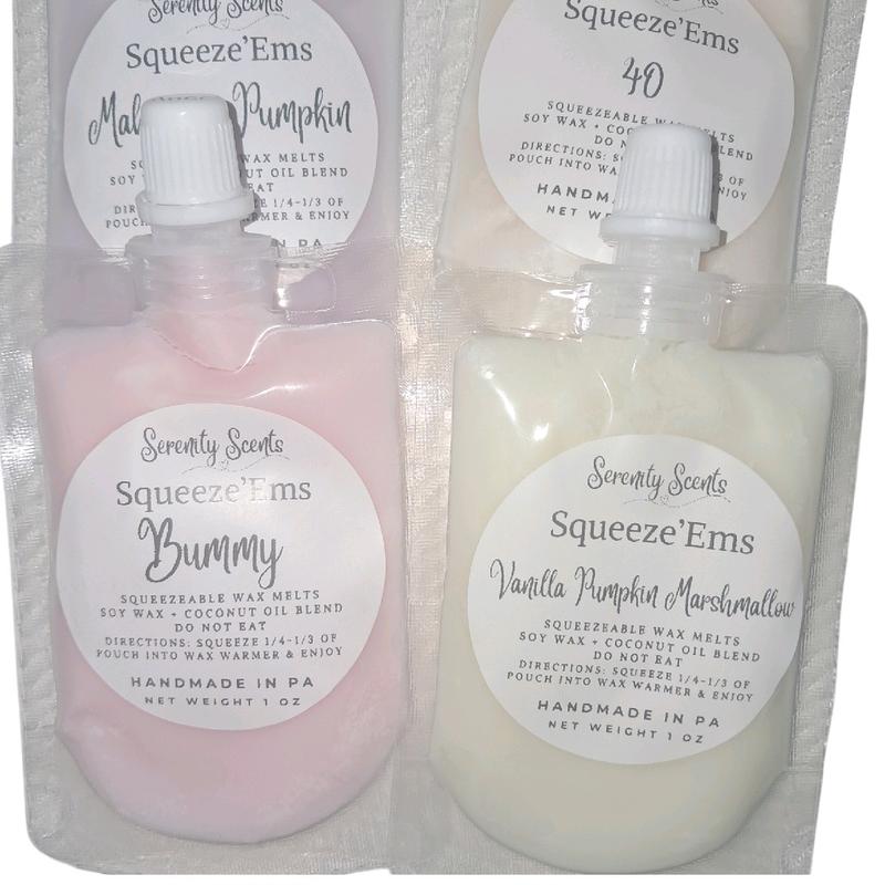 Squeeze'Ems! Highly Scented Squeezable Wax Melts - Serenity Scents by JW - Aroma- Squeeze Wax