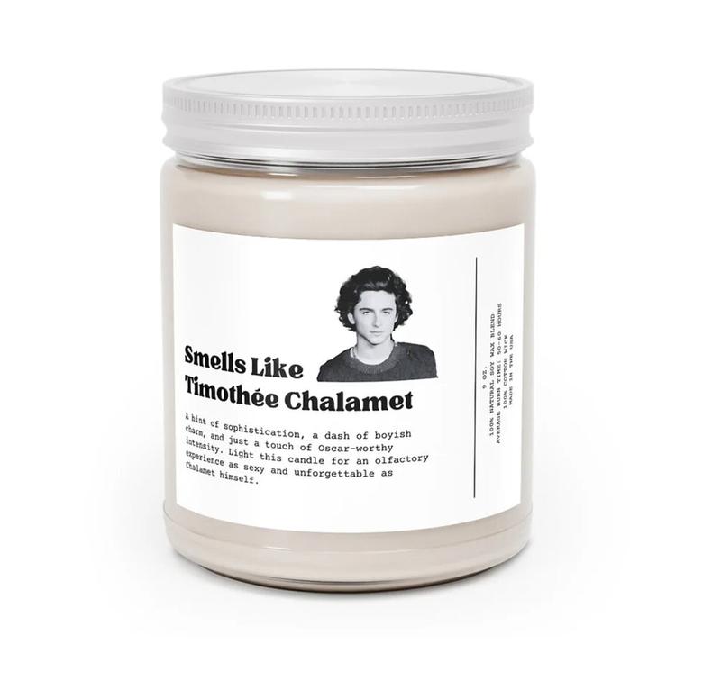 Smells Like Timothée Chalamet Candle | Timothée Chalamet Gift | Candle for Her | Wonka Candle