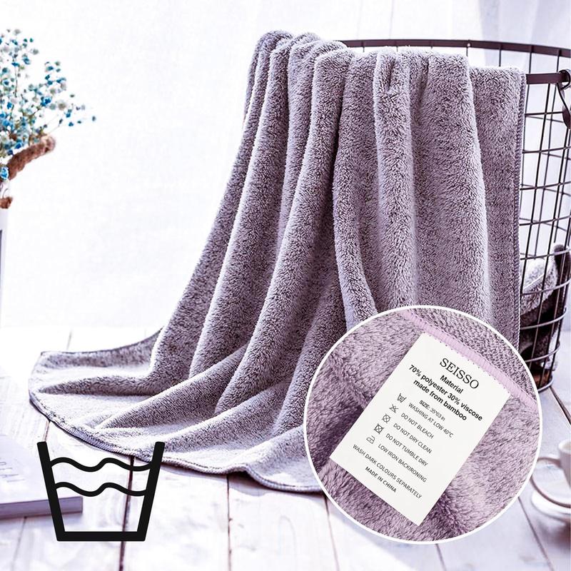 Bath Towels 4 Counts Large Bathroom Towels 35” x 63” Plush Soft Bath Towel for Shower Extra Absorbent Jumbo Bath Sheet Purple