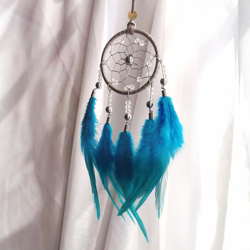 Dream Catcher with Feather, 1 Count Car Hanging Decoration, Hanging Decor For Home, Indoor