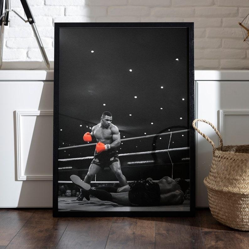 Boxing Wall Art, Mike Tyson Poster, Winner Mentality Print, Boxing Wall Art, Gift Idea