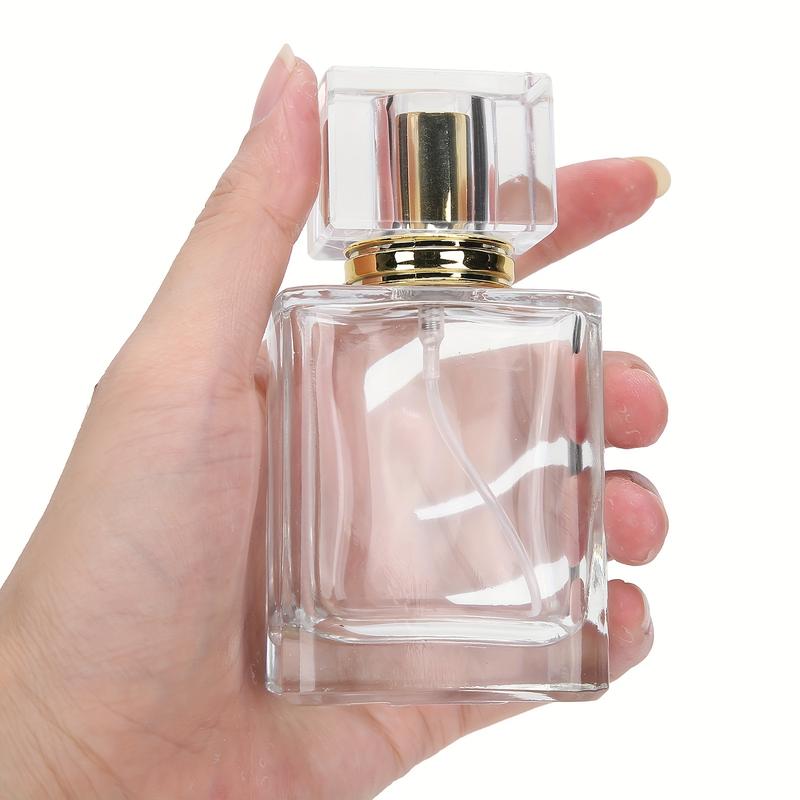 50ml Perfume Bottle - Glass Spray Perfume Bottle With Spray Applicator Empty Atomizer Bottle Perfume Refillable Bottle Liquid Container Transparent Perfume Spray Perfume Atomizer Bottle 3PCS