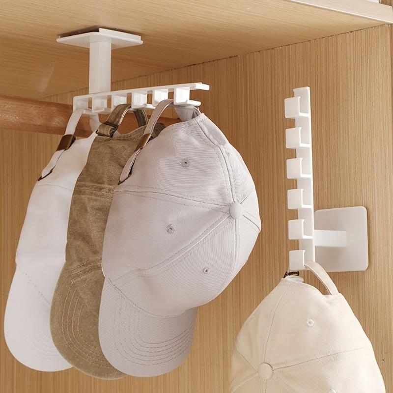 Baseball Cap Storage Rack, 1 Count Space Saving Hat Storage Holder, Hat Organizer, Home Organizer for Door, Closet, Bedroom, Living Room