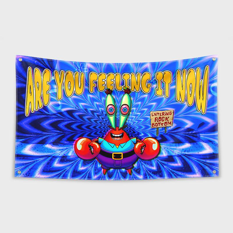 Are You Feeling It Now? 3x5ft flag Indoor and Outdoor Decoration, One Sided, 4 Brass Grommets, Travel, Events, Festivals