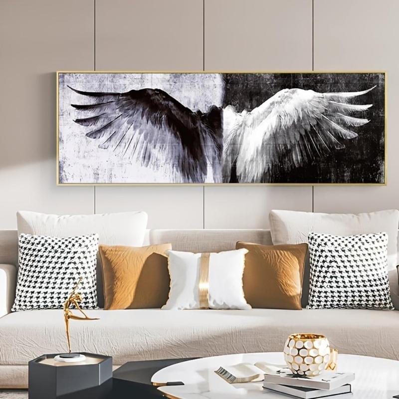 Angel Wing Pattern Canvas Painting without Frame, Wall Art Painting, Modern Canvas Wall Art for Home Decor