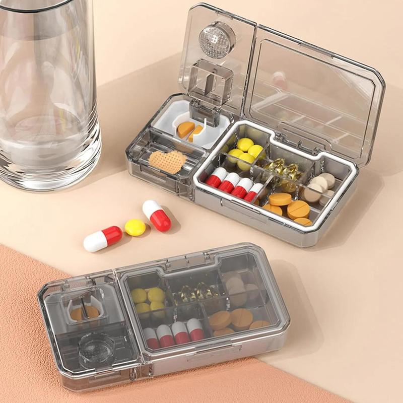 Portable Pill Storage Box, 1 Count Multi-grid Pill Organizer, Pill Storage Box for Home & Travel, Home Organizer for Pill & Medicine