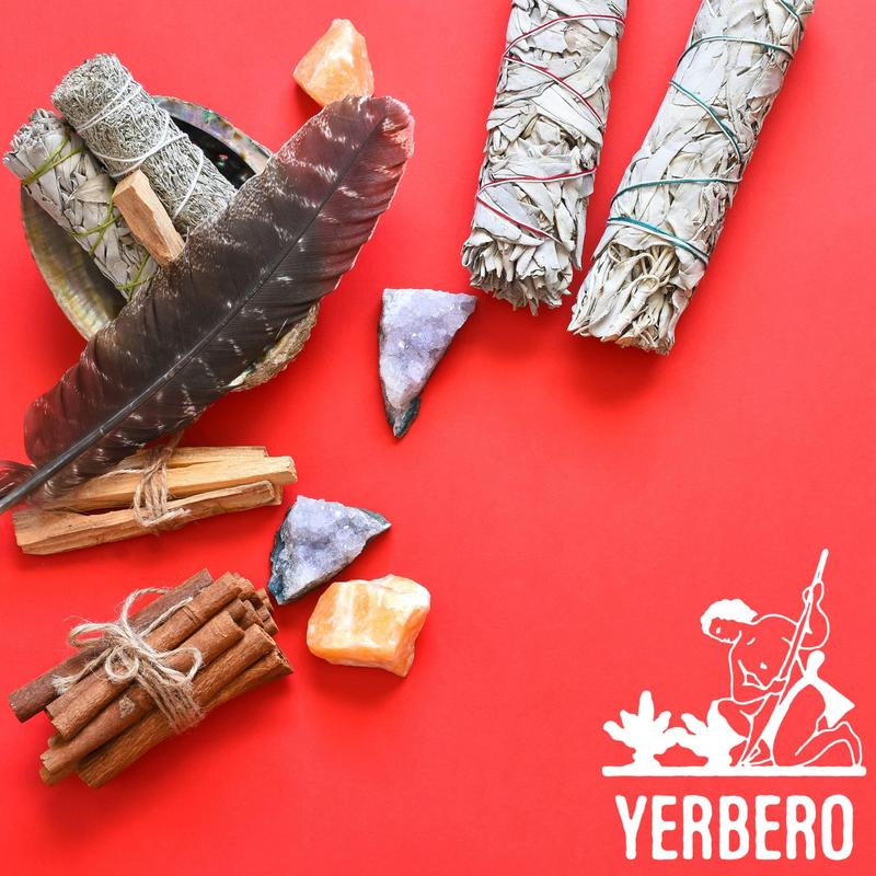 (Pack of 3)- Yerbero - Premium 5 Inches Long California White Sage |Super Thick 2 Inches Width | 3 Hand Tied Wands - Smudging Kit for Home Cleansing, Meditation, Relaxation, Peace, Love, Purifying.