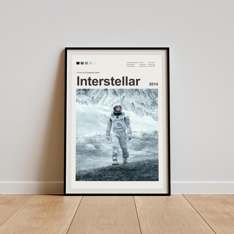 Interstellar Poster, Interstellar Print, Movie , Living Room Poster, Movie Art, Minimalist Movie Poster, Unframed 595 Decoration