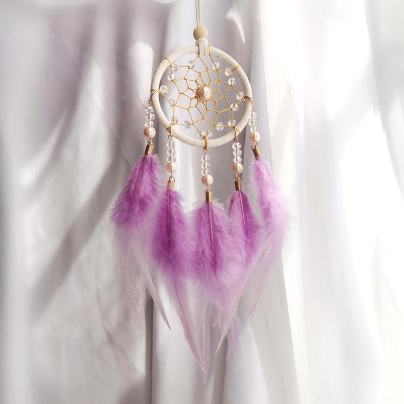 Dream Catcher with Feather, 1 Count Car Hanging Decoration, Hanging Decor For Home, Indoor