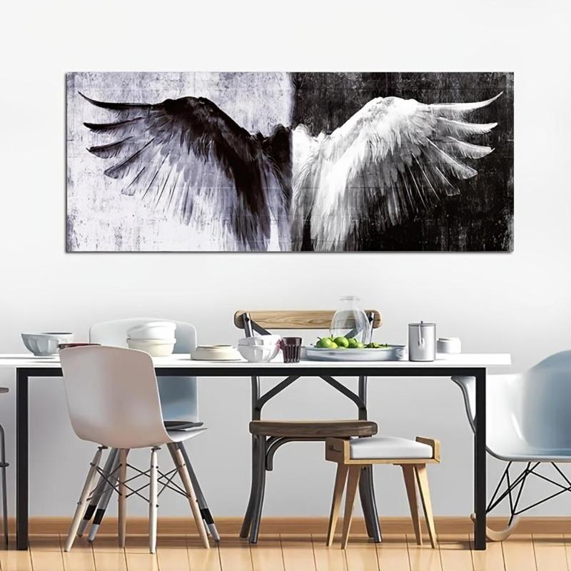 Angel Wing Pattern Canvas Painting without Frame, Wall Art Painting, Modern Canvas Wall Art for Home Decor