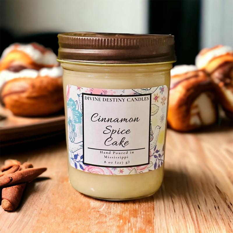 Cinnamon Spice Cake 8 oz Candle