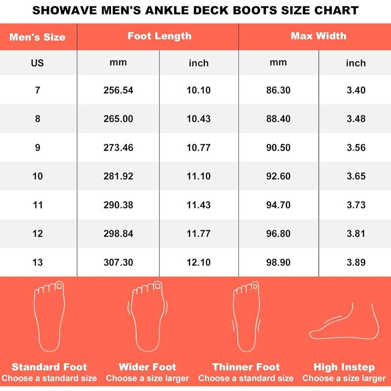 Men's Outdoor Rubber Boots Deck Boots Waterproof Ankle Rain Boots Saltwater Fishing Booties Non-slip