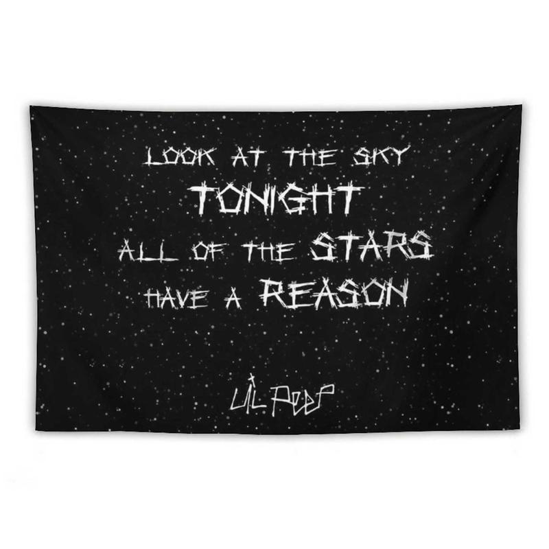 Hip Hop Room Decor Lil Peep Tapesstry for Bedroom Dorm Rapper Flag 40*60inch