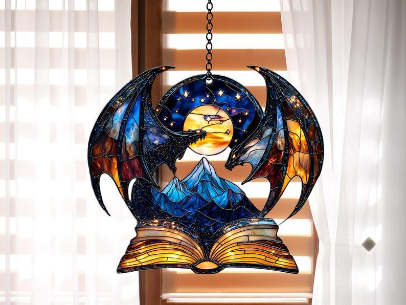 Night Court Suncatcher for Fantasy Book Lovers, Throne of Glass and Acotar Gifts for Readers, Gift Hangable Decoration