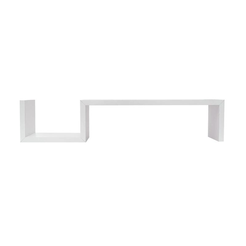 Wall Mounted Shelf, 1 Count S-shaped Wall Mounted Storage Rack, Home Organizer for Bedroom Living Room Study Room