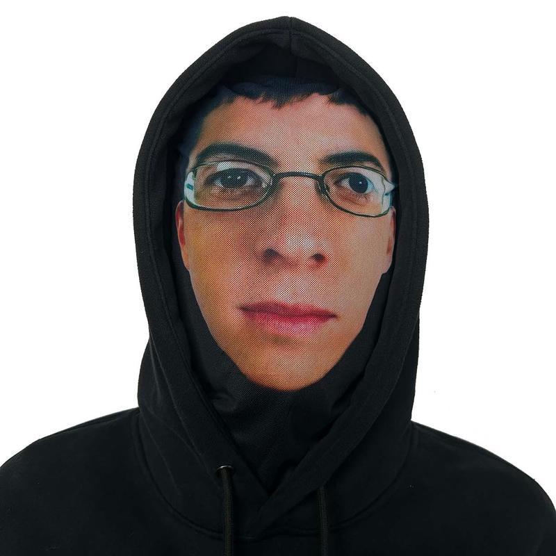 MCLovin Jones Ye Travis Breathable Mesh Hood Funny Mask with Personalized Famous People Patterns for Parties and Events