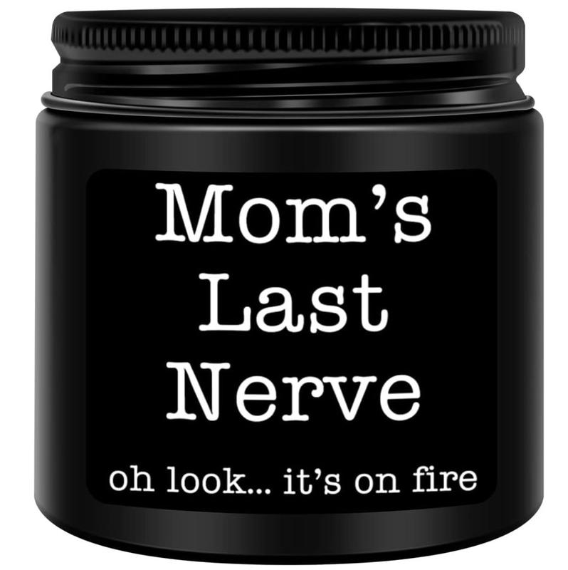 Mom's Last Nerve Candles Gifts for Mom, Unique Mom Gifts, Mothers Day, Valentines, Birthday Gifts for Mom from Daughters,Son,Lavender Scented Moms Last Nerve Candles