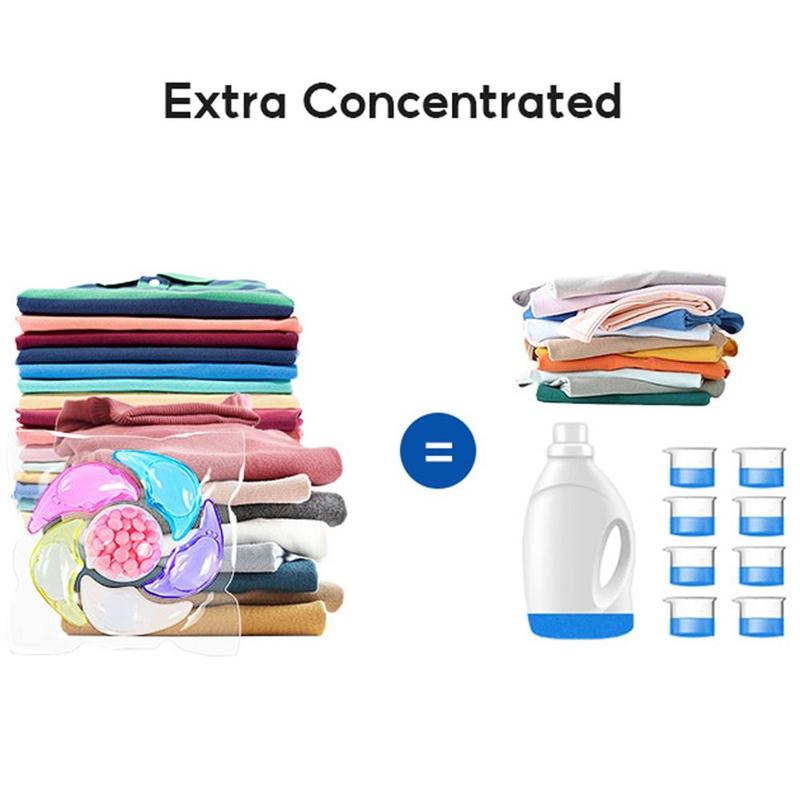 6 in 1 Laundry Detergent Soap Pods, 30pcs box Multi-purpose Strong Decontamination Detergent Washing Pods, Cleaning Supplies