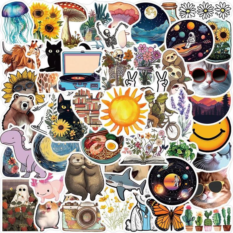 Original Series Graffiti Sticker, 50pcs set Waterproof Self-adhesive Decorative Stickers, Creative Naughty Stickers For DIY Water Bottles & Notebooks & Laptops, Kids Toys, School Supplies