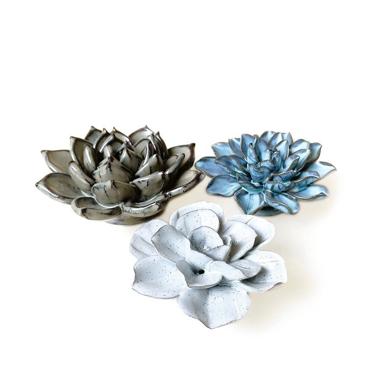 Ceramic Flowers With Keyhole For Hanging On Walls San Diego Set