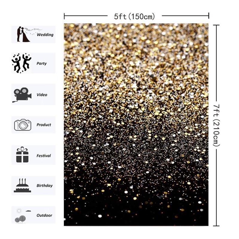 Glitter Backdrop, Photo Backdrop, Starry Sky Background for Wedding Party, Birthday Party Supplies