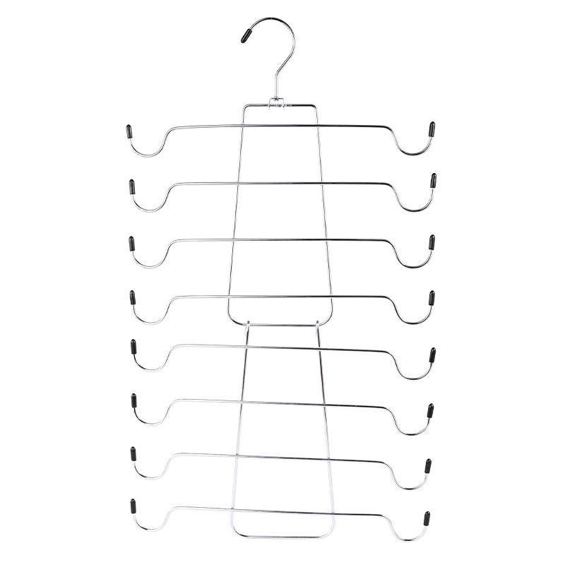 8 Layer Rotating Clothes Hanger, 1 Count Foldable Clothes Hanger, Space Saving Clothes Storage Rack, Home Organizer for Bedroom, Living Room, Bathroom