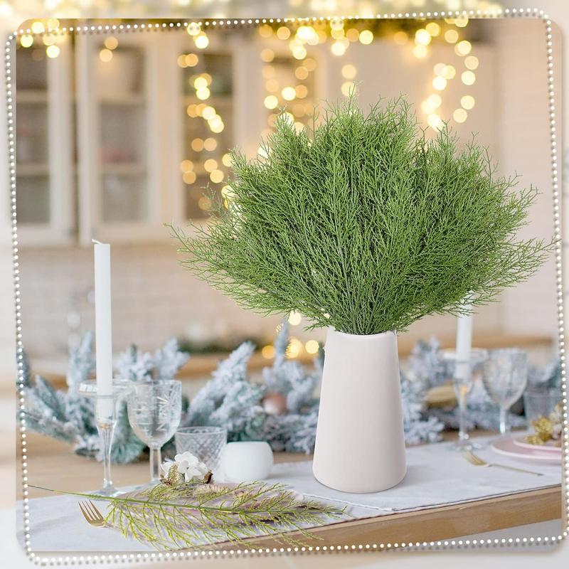 Artificial Pine Branch, 36pcs Fake Greenery Plant, Pine Sprigs, Faux Pine Leaves Picks for DIY Garland Crafts, Home Garden Decoration