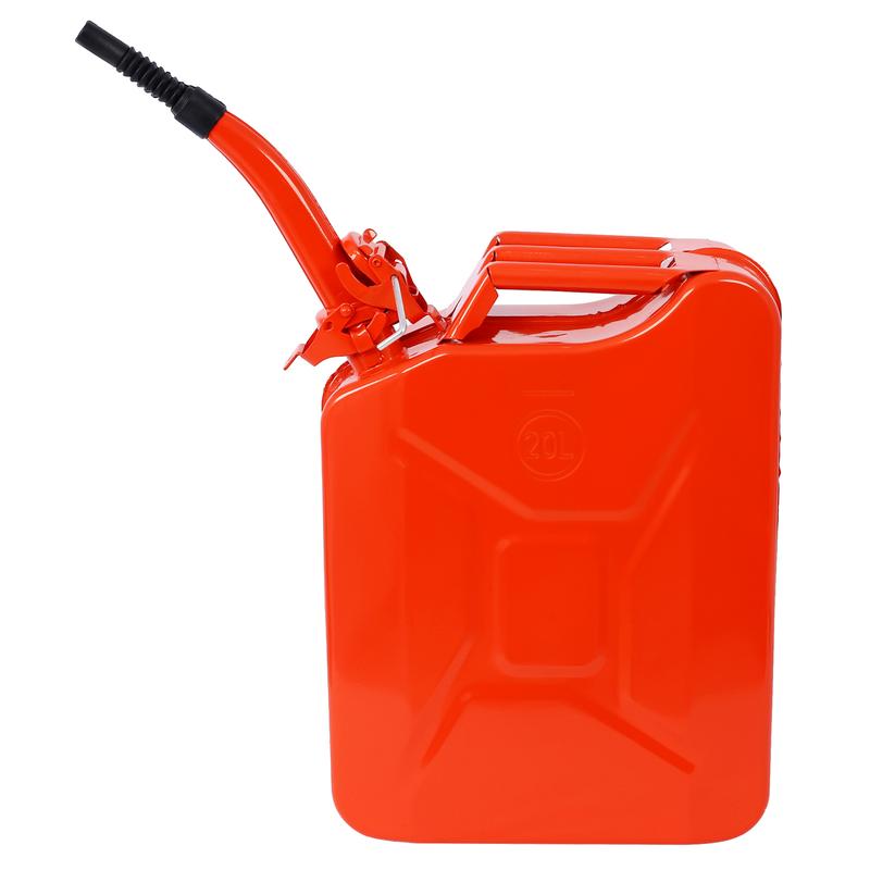 20 Liter 5 Gallon Fuel Can with Flexible Spout Portable Steel Fuel Tank for Gasoline Cars Trucks Equipment Fuel Storage Efficient Durable and Easy to Use Fuel Can for Safe Transportation