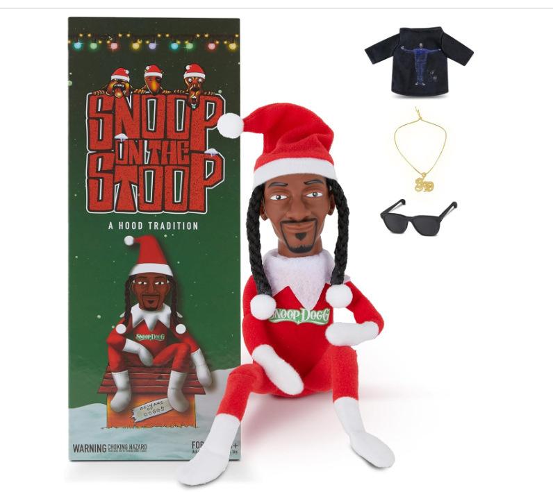 Snoop on A Stoop Hip Hop Lovers Cross-border Spy on Stooping Christmas Elf Resin Doll, Best of gift, Meaningful gift.