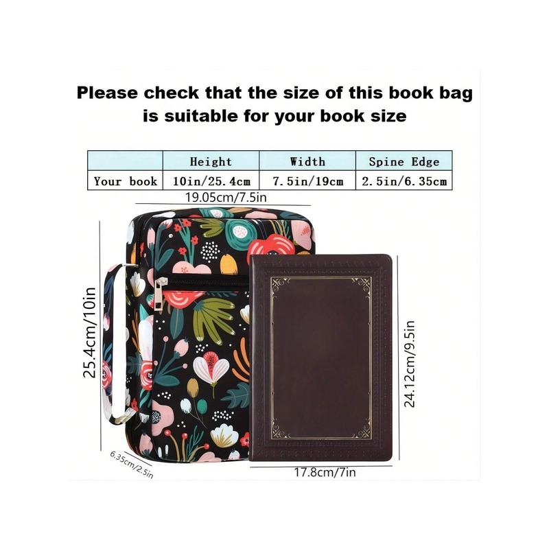 Fast deliveryBible Cover, Bible Cover Women's Bible Bag With Bookmarks Portable Bible Carrying Case For Girls As A Catholic Christian Gift, Learning Bible, Women's Handbag, IPxd Case, Used For Bible Research, Outdoor, Daily Commuting