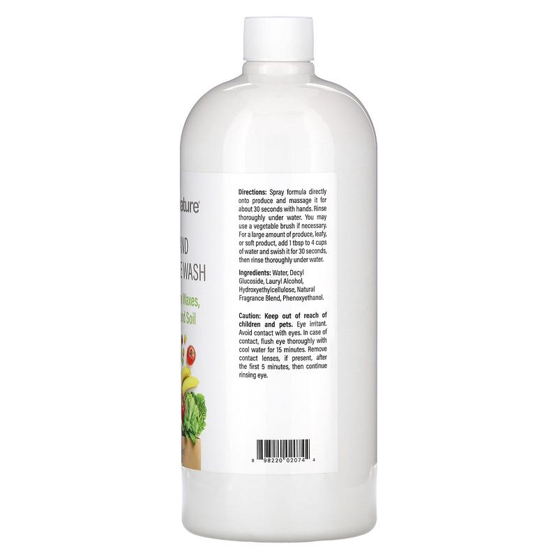 Mild By Nature Fruit and Vegetable Wash, 32 fl oz (946 ml)