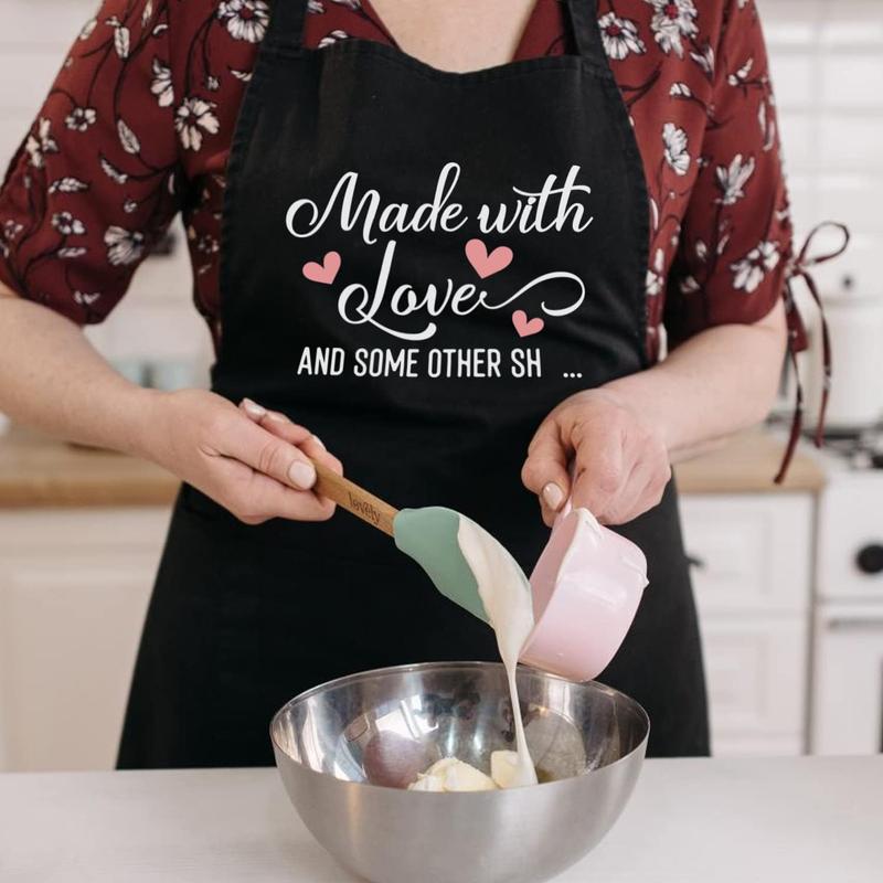 Cooking Gifts for Women, Funny Aprons for Women Cute with Pockets, Baking Chef Kitchen Apron Gifts for Bakers Mom Wife Birthday Mothers Day Christmas