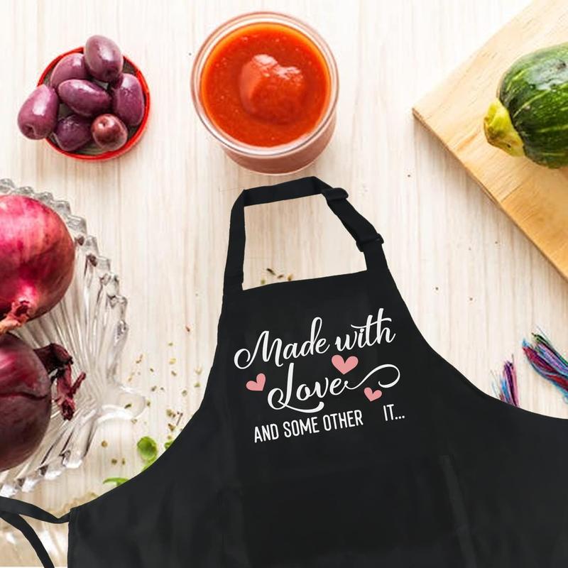 Cooking Gifts for Women, Funny Aprons for Women Cute with Pockets, Baking Chef Kitchen Apron Gifts for Bakers Mom Wife Birthday Mothers Day Christmas