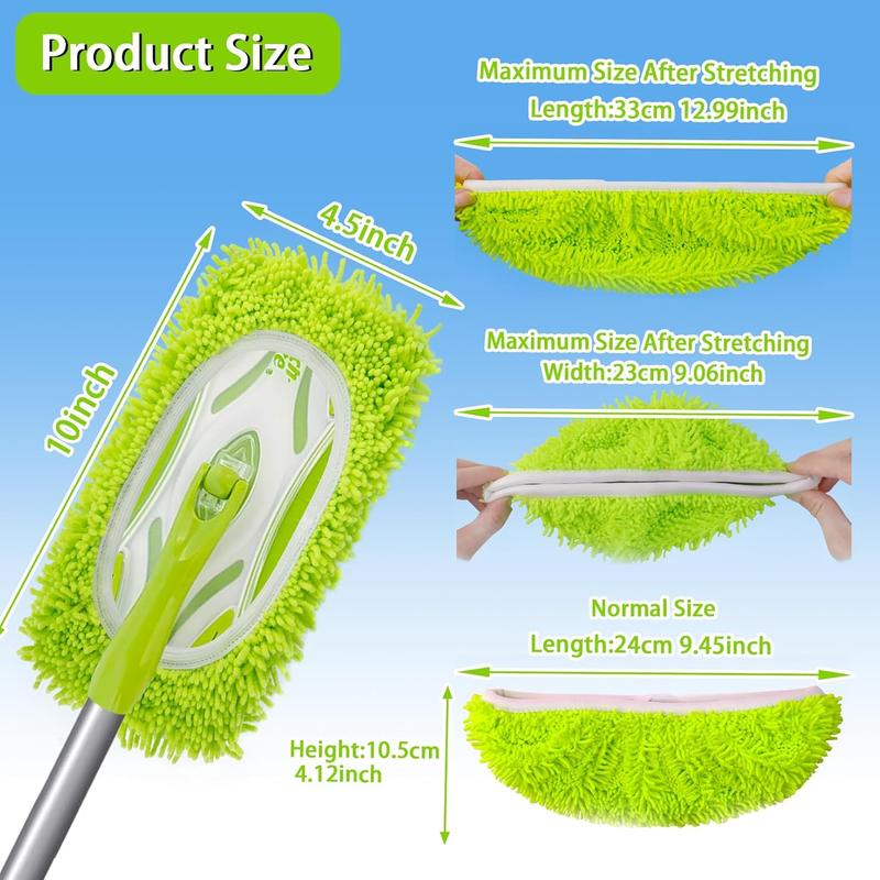 Reusable Dry Sweeping Cloths Microfiber Wet Mop Pads Compatible with Swiffer Sweeper Mop Replacement Sweeping Mopping pad Refills for Hardwood Surface Floor Cleaning, Home Clean Mop Set