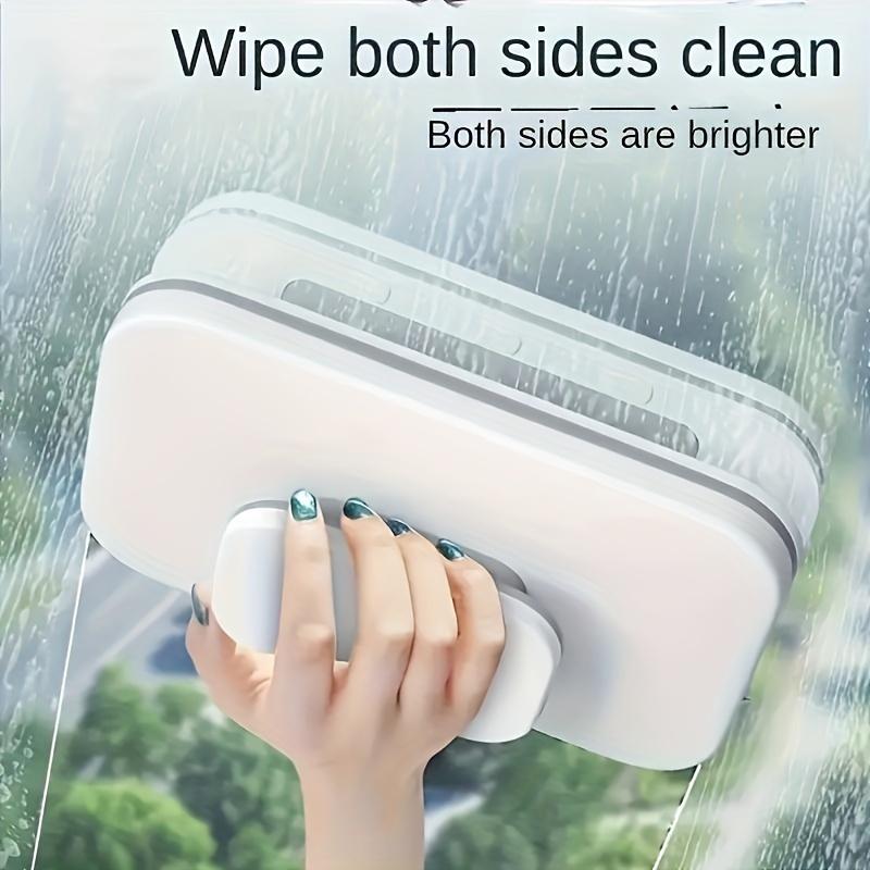 Magnetic Double-Sided Window Cleaner - Strong Suction Glass Scraper for High Windows, Safe & Practical Household Cleaning Tool